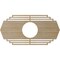 Ekena Millwork Chrysler Wood Fretwork Pierced Ceiling Medallion, Hickory, 36"W x 18"H x 9 1/2"ID x 3/8"T CMWP36X18X0375CSHI - alternate 2